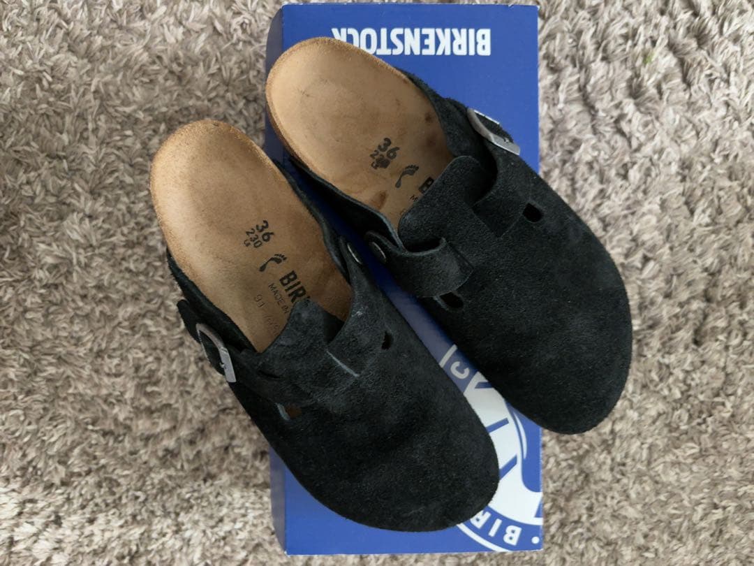 Birkenstock ブラック クロッグサンダル 36
