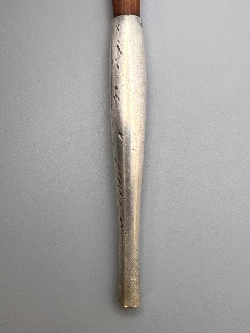 銀製　煙管　キセル　在銘　銀細工　アンティーク　重量約34g