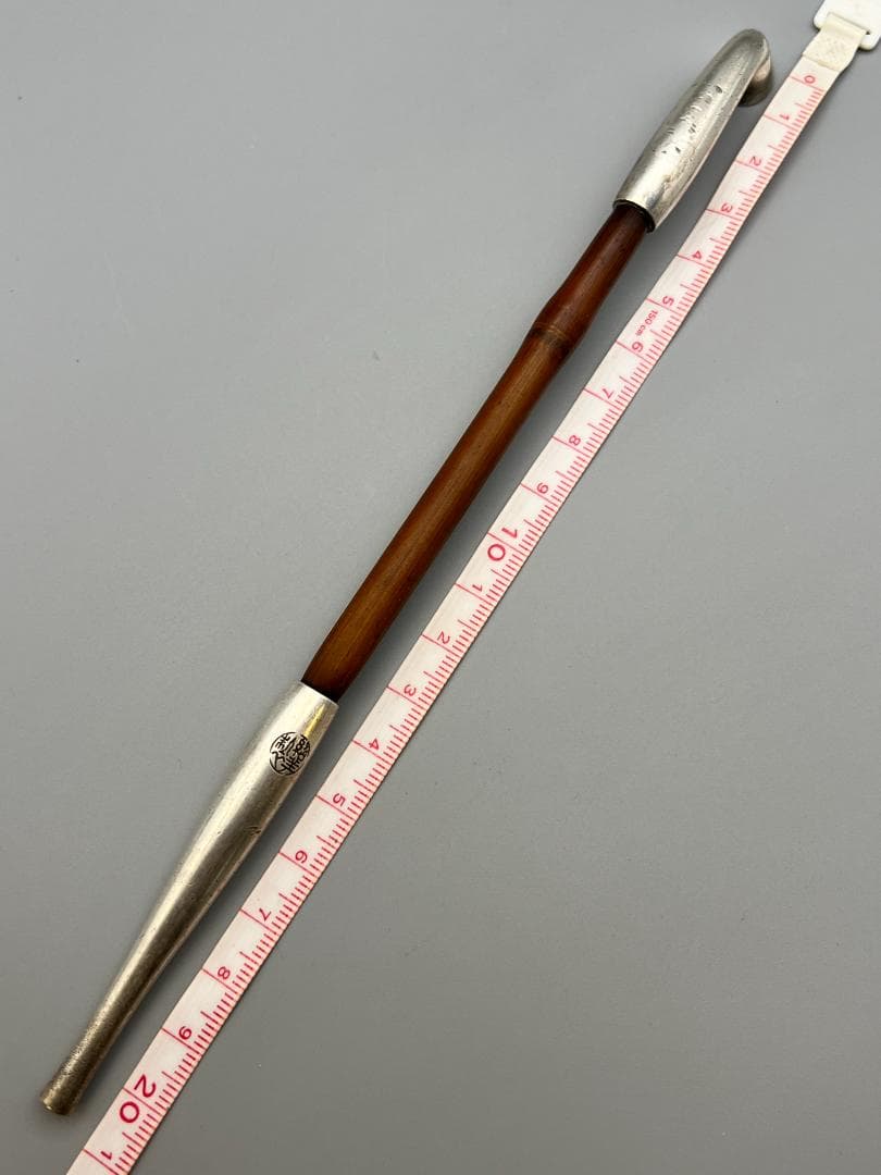銀製　煙管　キセル　在銘　銀細工　アンティーク　重量約34g