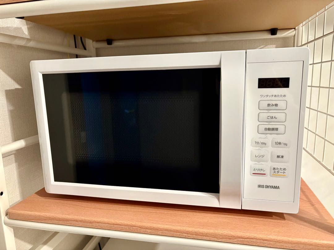 【美品】2025年製 アイリスオーヤマ 電子レンジ IMB-T178-W