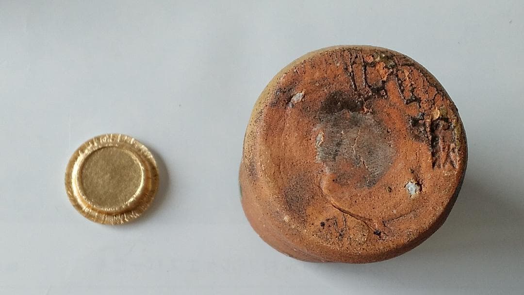 信楽焼 茶入 今井桂秋 作 仕覆 雪月花七宝緞子 茶道具 共箱 新品 未使用品