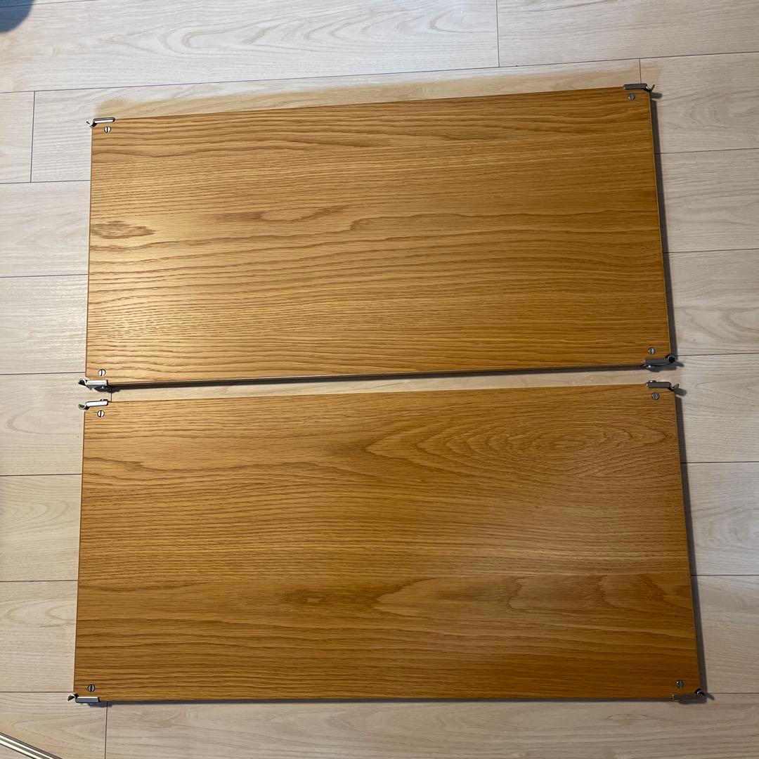 無印良品　ステンレスユニットシェルフ　追加棚2枚・追加用帆立1個