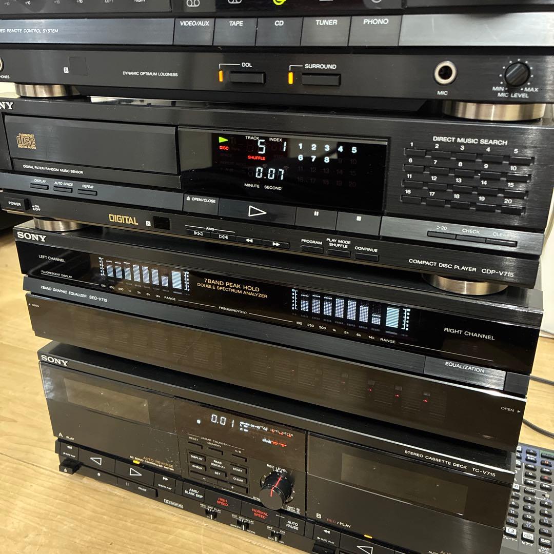 ソニー 希少上位　Liberty システムコンポ V715 セットです　動作ok
