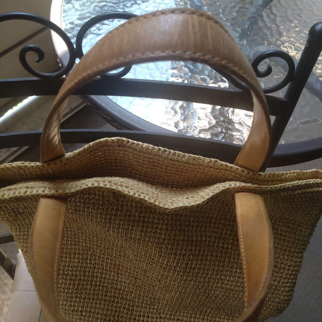 ヘレンカミンスキー　ストロー トートバッグ ベージュ