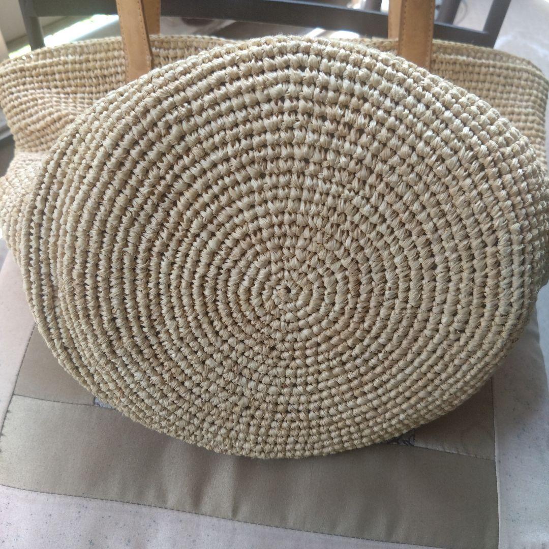 ヘレンカミンスキー　ストロー トートバッグ ベージュ