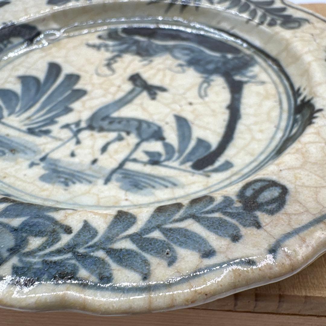 中国古陶磁器　呉須染付　絵皿　5枚組