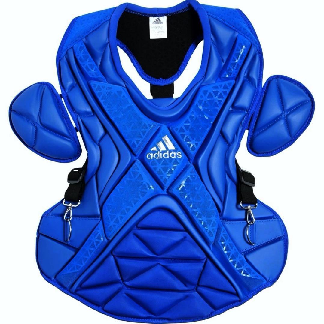 新品☆アメリカ国内限定☆UAマスク＋adidasプロテクター・レガース★青