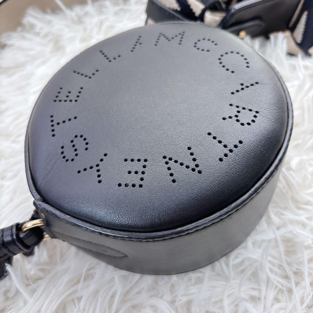 Stella McCartney ラウンドロゴ ミニショルダー ブラック