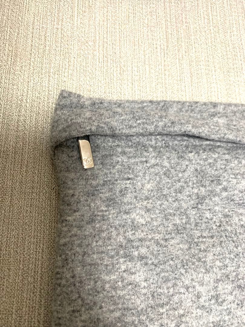 シャネル CHANEL アイマスク ブランケット ポーチ 3点セット グレー