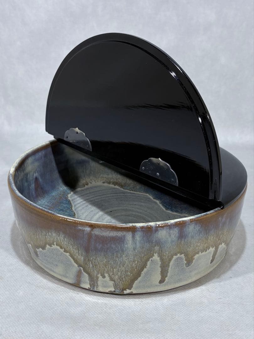 高取焼　笹山登古作 水指　美品　共箱　茶道具　送料込