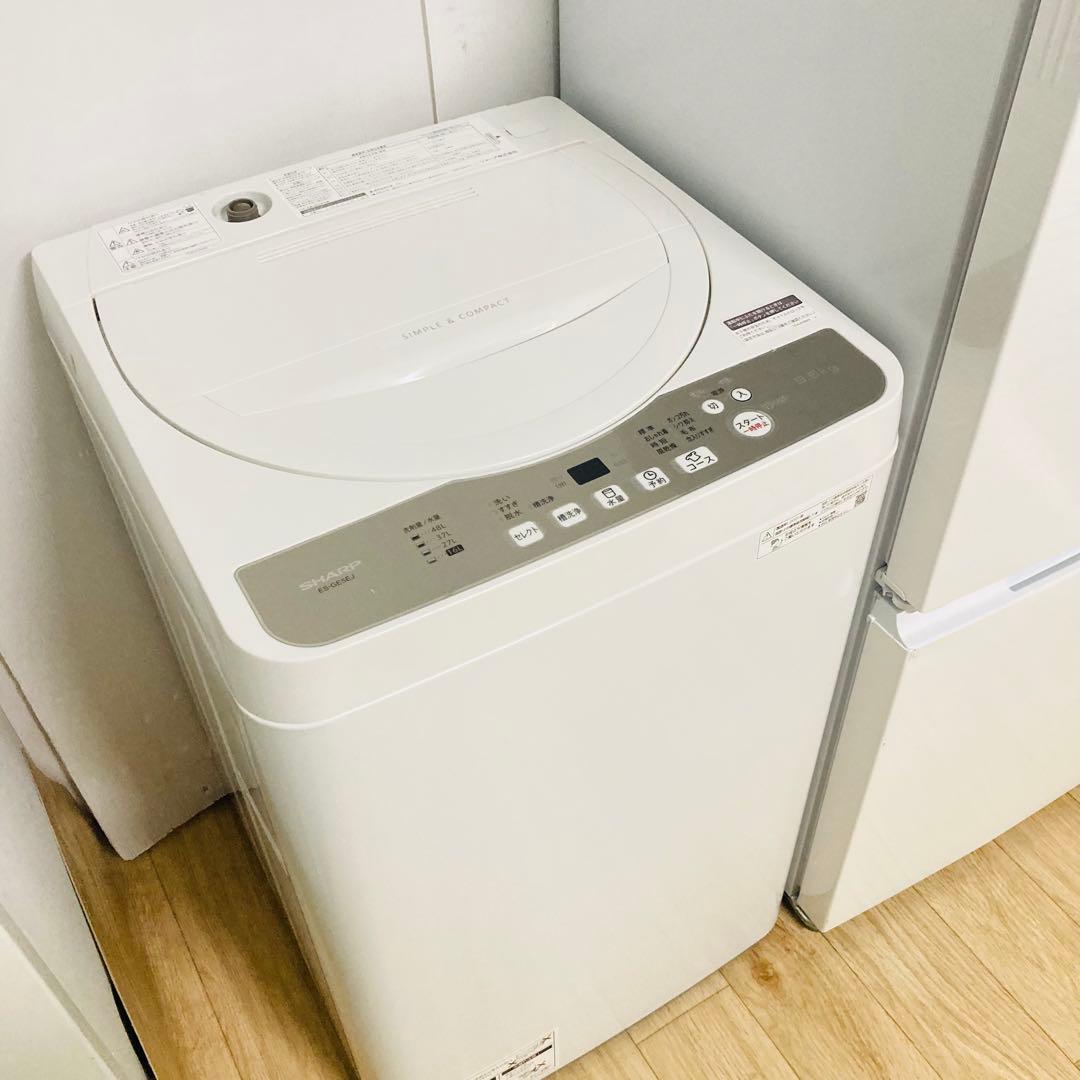 美品シャープ1人暮らし家電セット❗️大阪、大阪近郊配送と設置無料❗️B