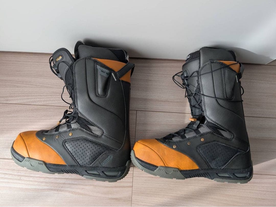 NITRO CLOUD6 スノーボードブーツ ブラック/オレンジ(収納バッグ付)