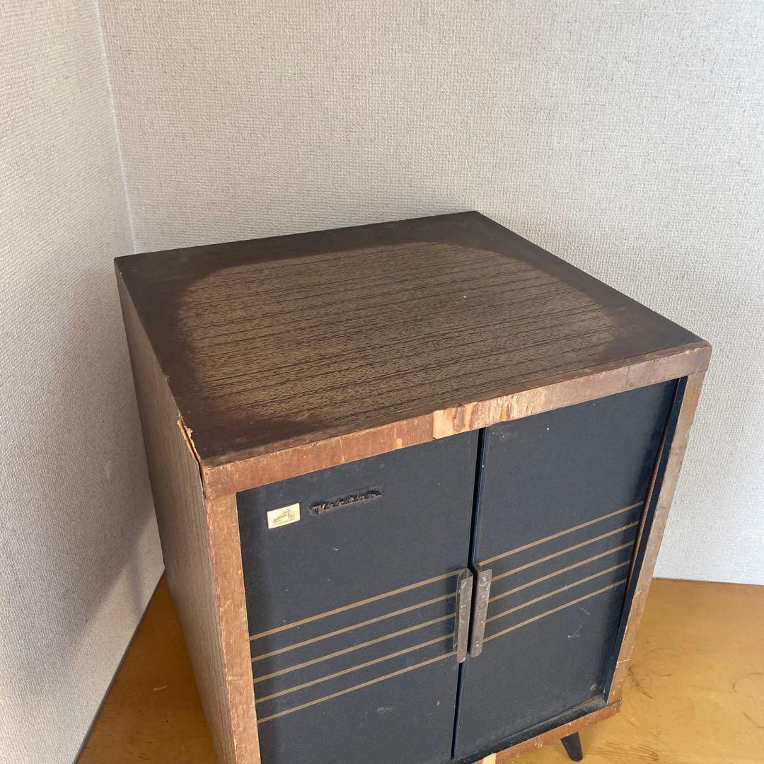 長期自宅保管 Victor レコードラック 収納ボックス 昭和レトロ ビンテージ