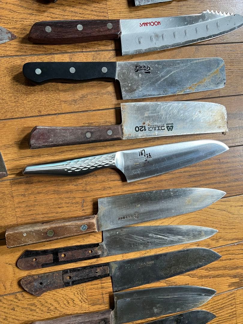 多様なキッチンナイフセット 50点