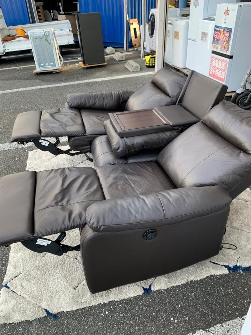 【福岡市限定】3人掛け電動ソファ ニトリ ソファ