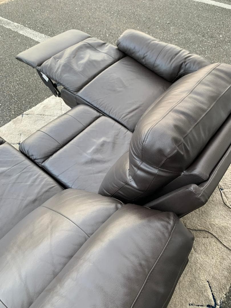 【福岡市限定】3人掛け電動ソファ ニトリ ソファ