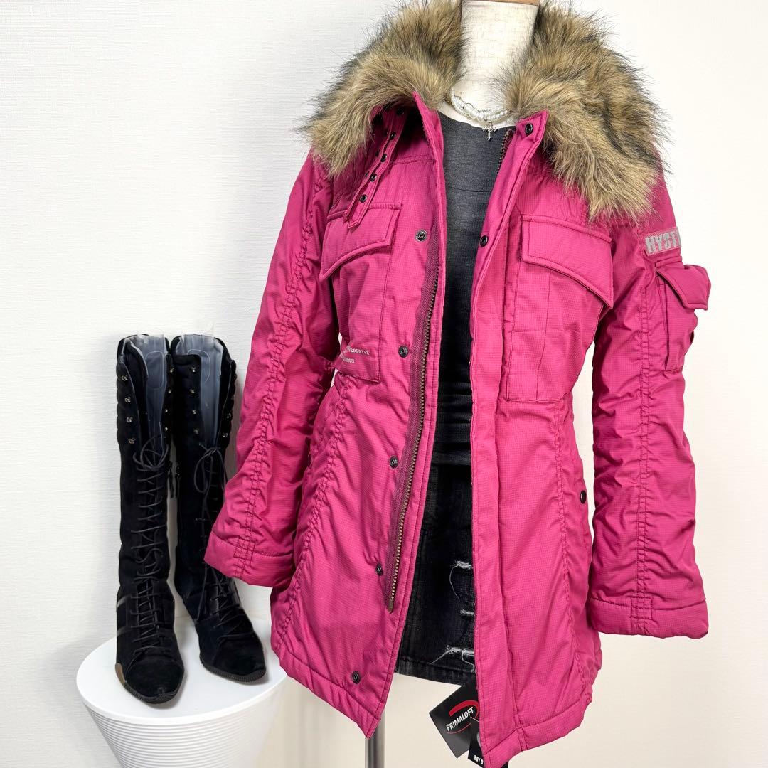 y2k❤️ HYSTERIC GLAMOUR ファー襟 モッズコート