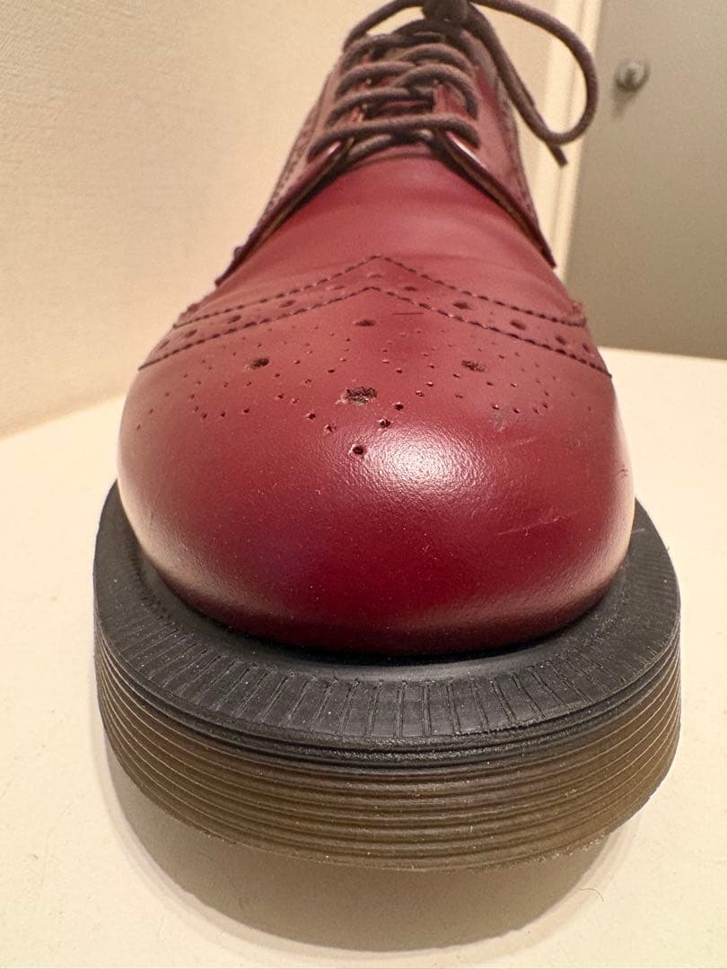 【美品】UK8 Dr.Martens 革靴 ウイングチップ ドレスシューズ