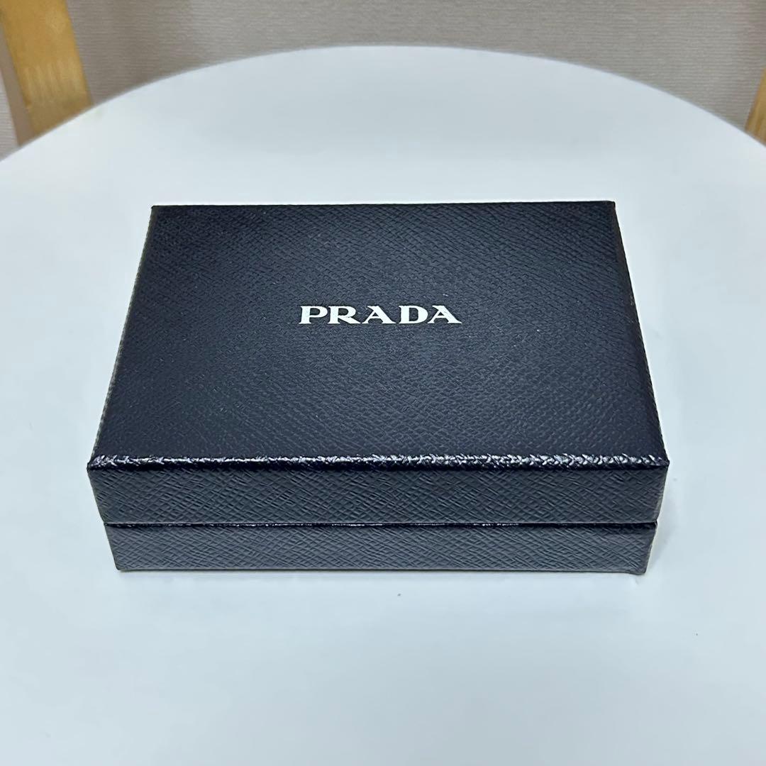 PRADA 名刺入れ ネイビー サフィアーノ 2MC122