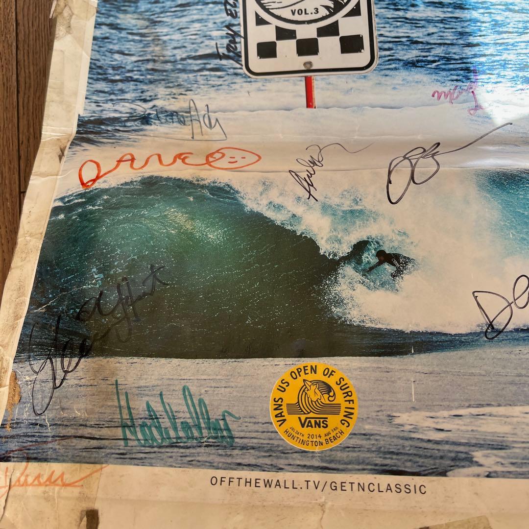 VANS GET-N-CLASSIC サイン入りポスター折り曲げて発送