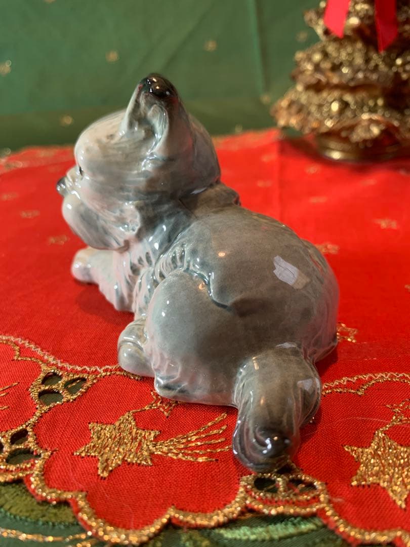 ゲーベル人形　西ドイツ製　陶器置物　ビンテージの可愛い3匹セットの仲良し兄弟！