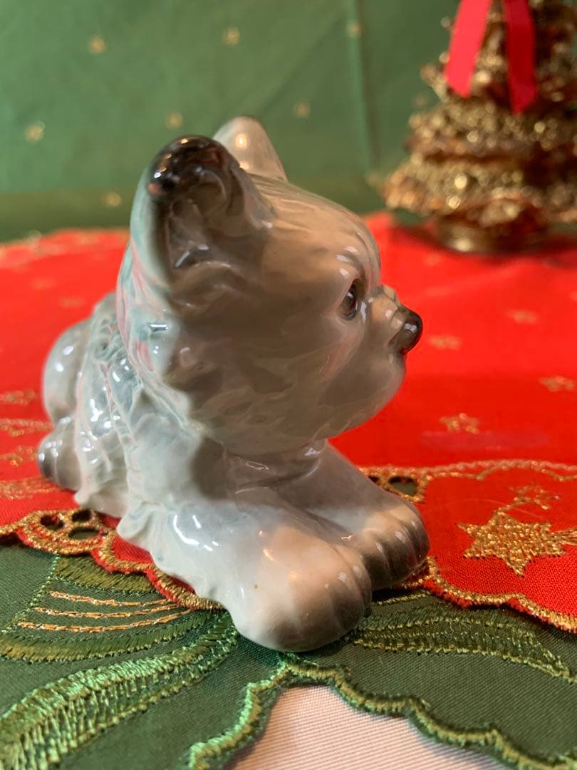 ゲーベル人形　西ドイツ製　陶器置物　ビンテージの可愛い3匹セットの仲良し兄弟！