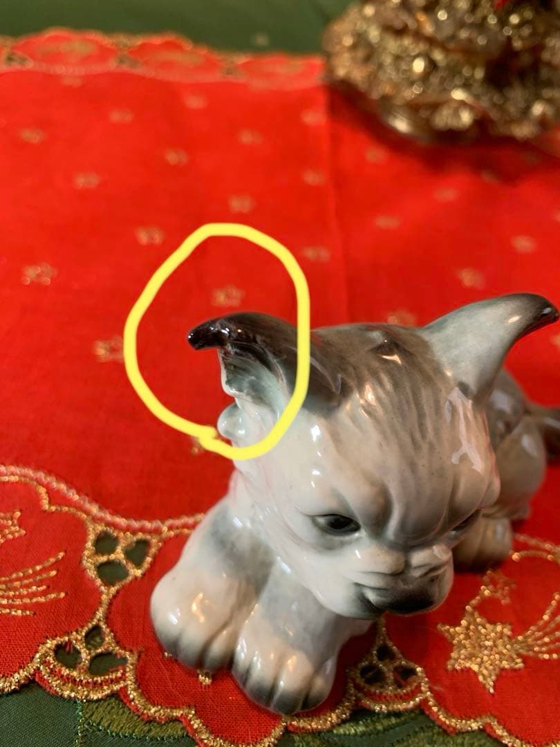 ゲーベル人形　西ドイツ製　陶器置物　ビンテージの可愛い3匹セットの仲良し兄弟！