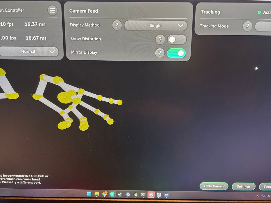 leapmotion ハンドトラッキング　その2
