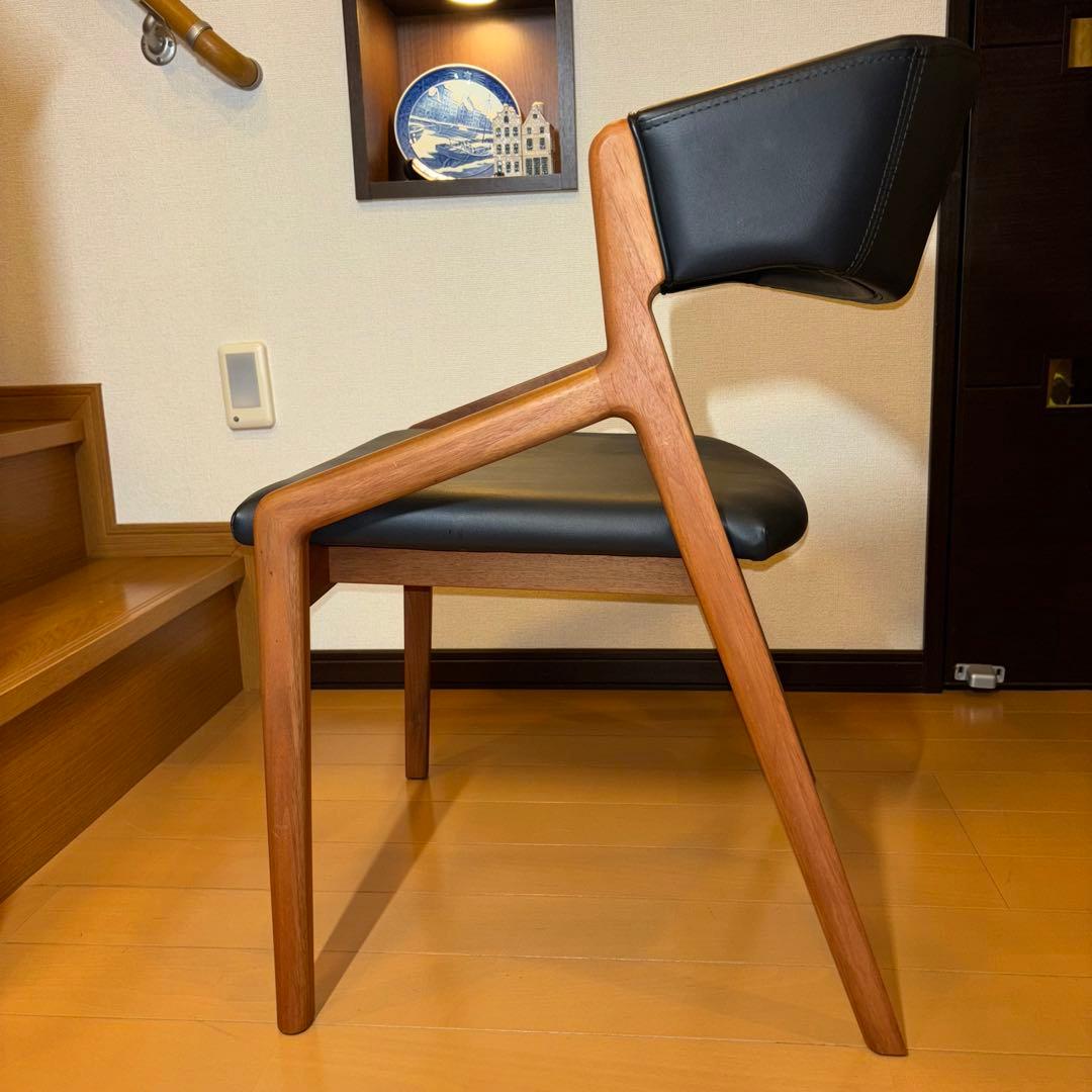 ①NAGANO INTERIOR ダイニングチェア DC-323 レザー 1脚