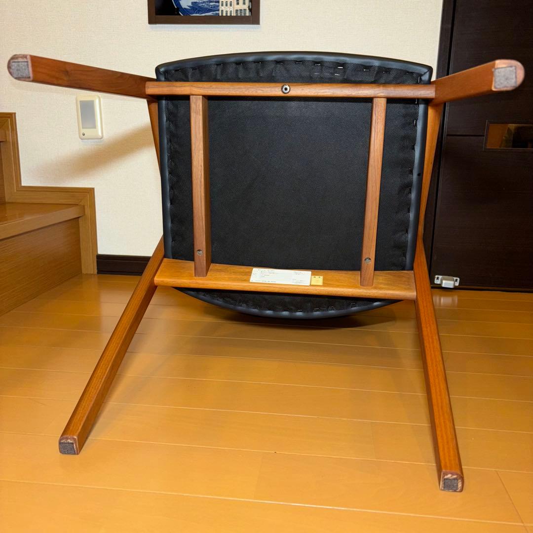 ①NAGANO INTERIOR ダイニングチェア DC-323 レザー 1脚