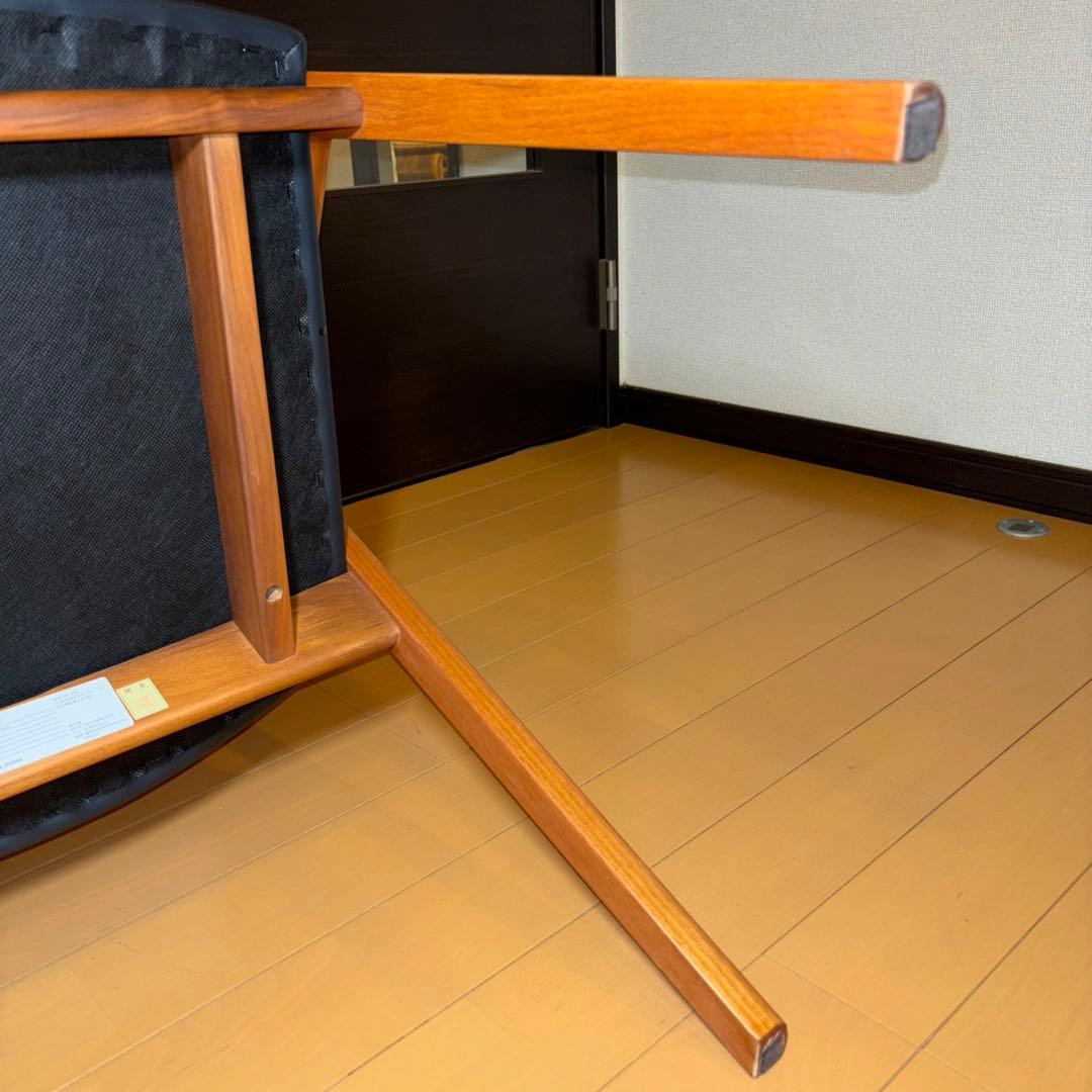 ①NAGANO INTERIOR ダイニングチェア DC-323 レザー 1脚