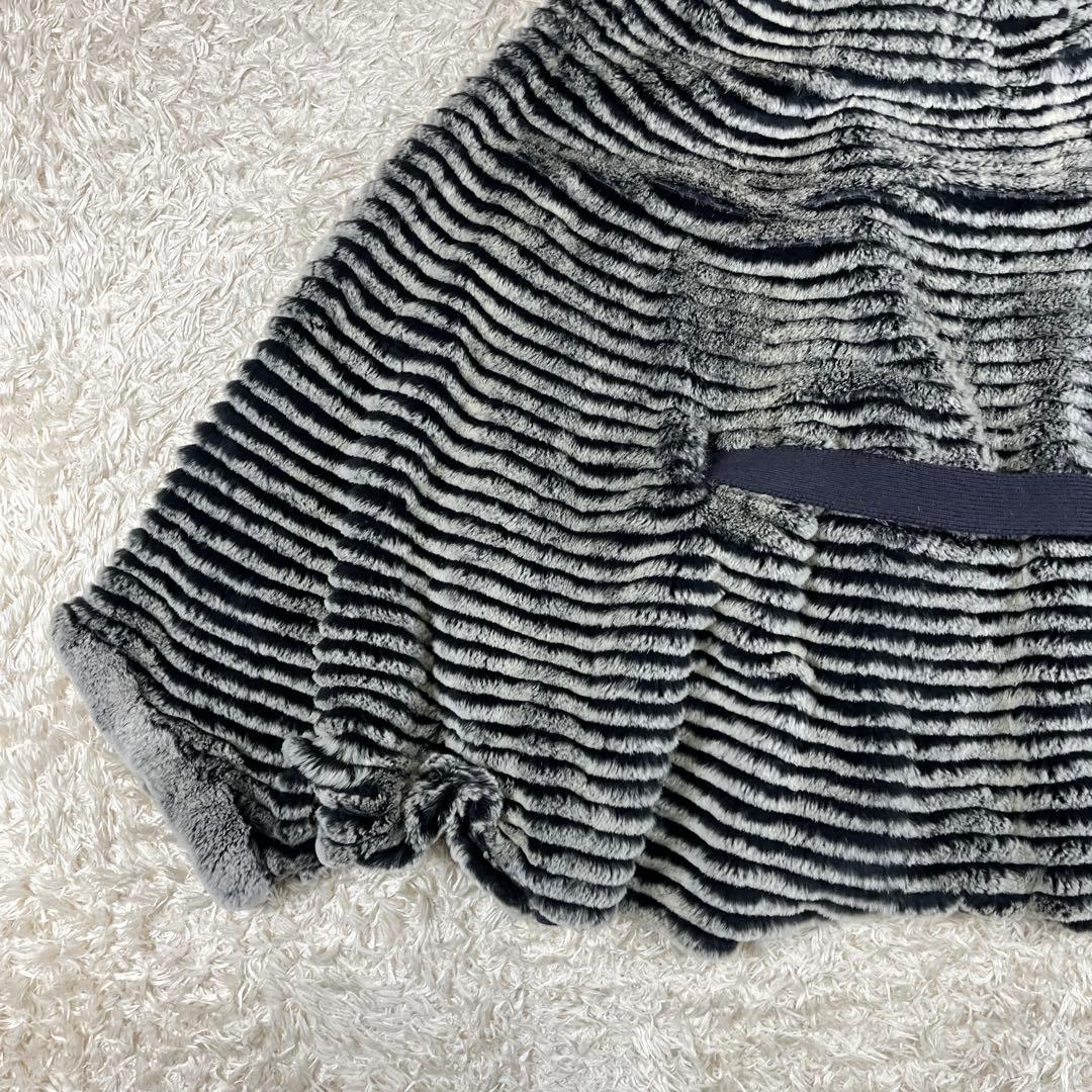 ARBORENTE レッキス シルバーフォックス ファー ポンチョ M~Lサイズ