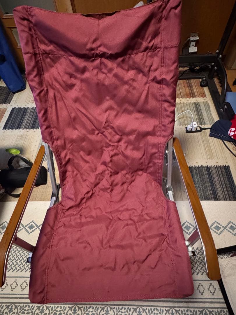 Ogawa ハイリア 折りたたみチェア バーガンディ