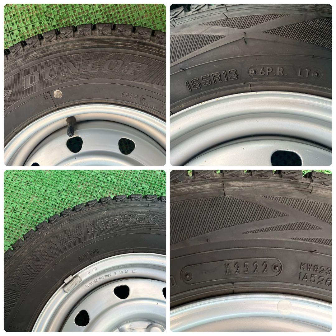 165R13 6PR LT 2022年製造 旧プロボックス ホイールセット2本①