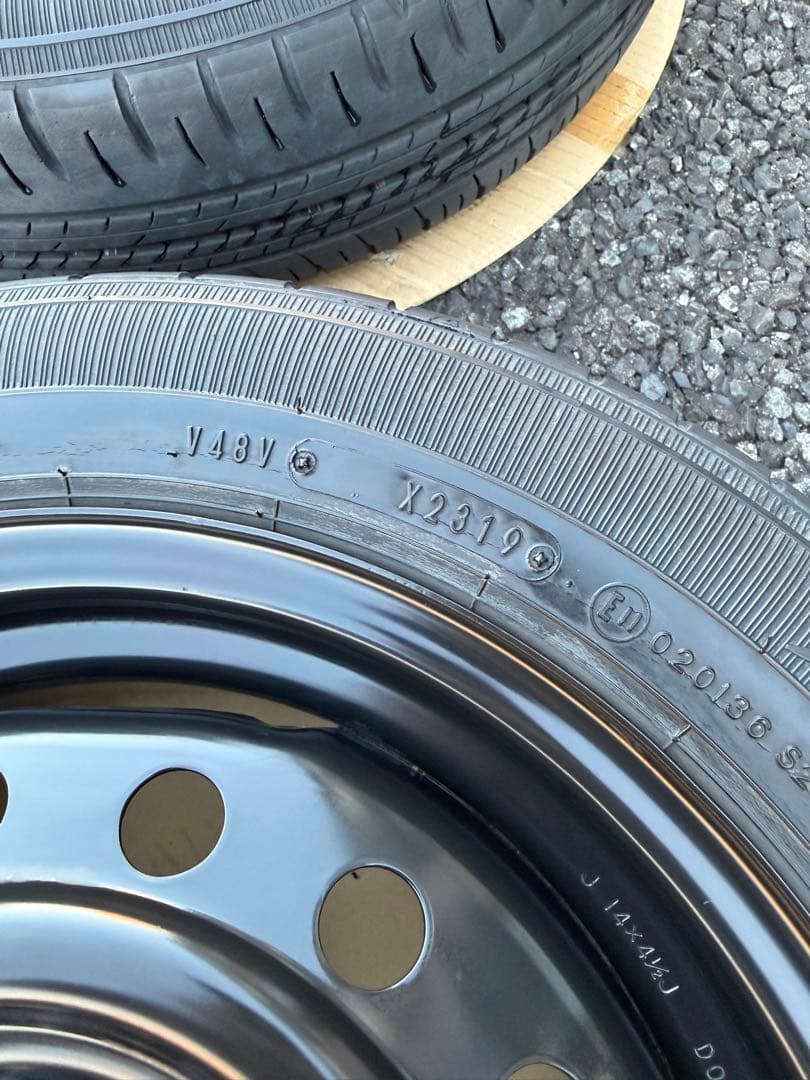 155/65R14 [2/2] 14インチ スチールホイール 2分割の内の2本