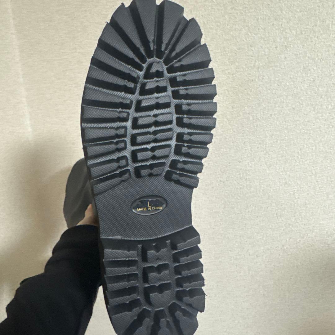 新品JEANASIS ビガーロングブーツL BLACK ジーナシス 厚底ブーツ