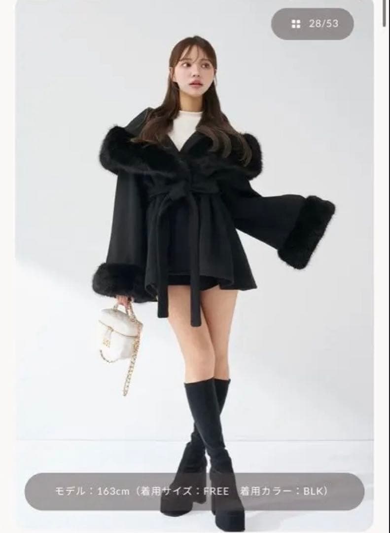 ダーリッチ　ウエストベルトプリンセスラインコート