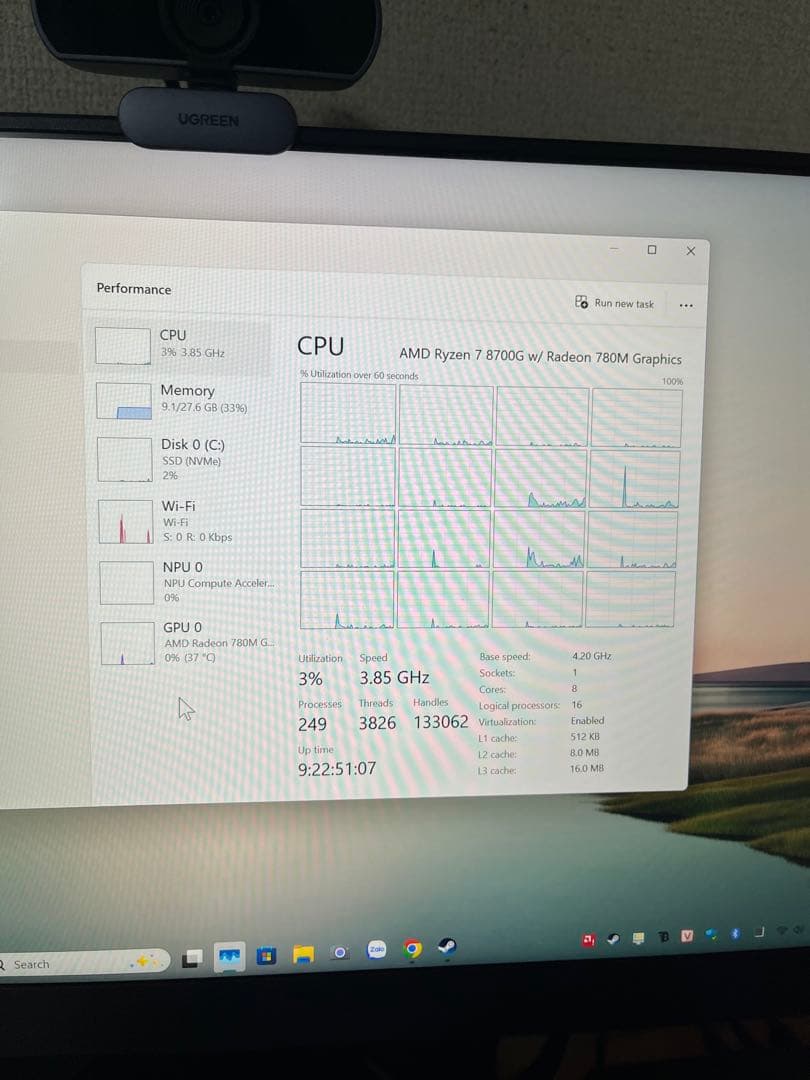 ミニPC WORK STATION MINIPC Ryzen7 8700G RAM32GB