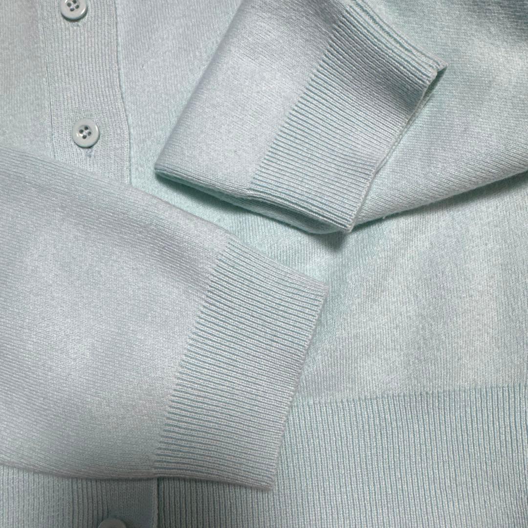 美品 CABaN カーディガン ライトブルー