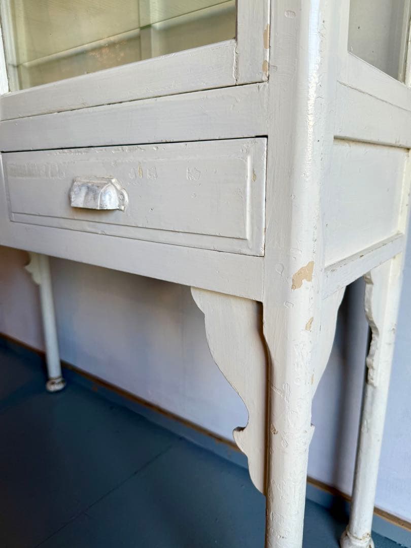 引取り限定 ケビント 医療棚 飾り棚 キャビネット 木製 ガラスショーケース