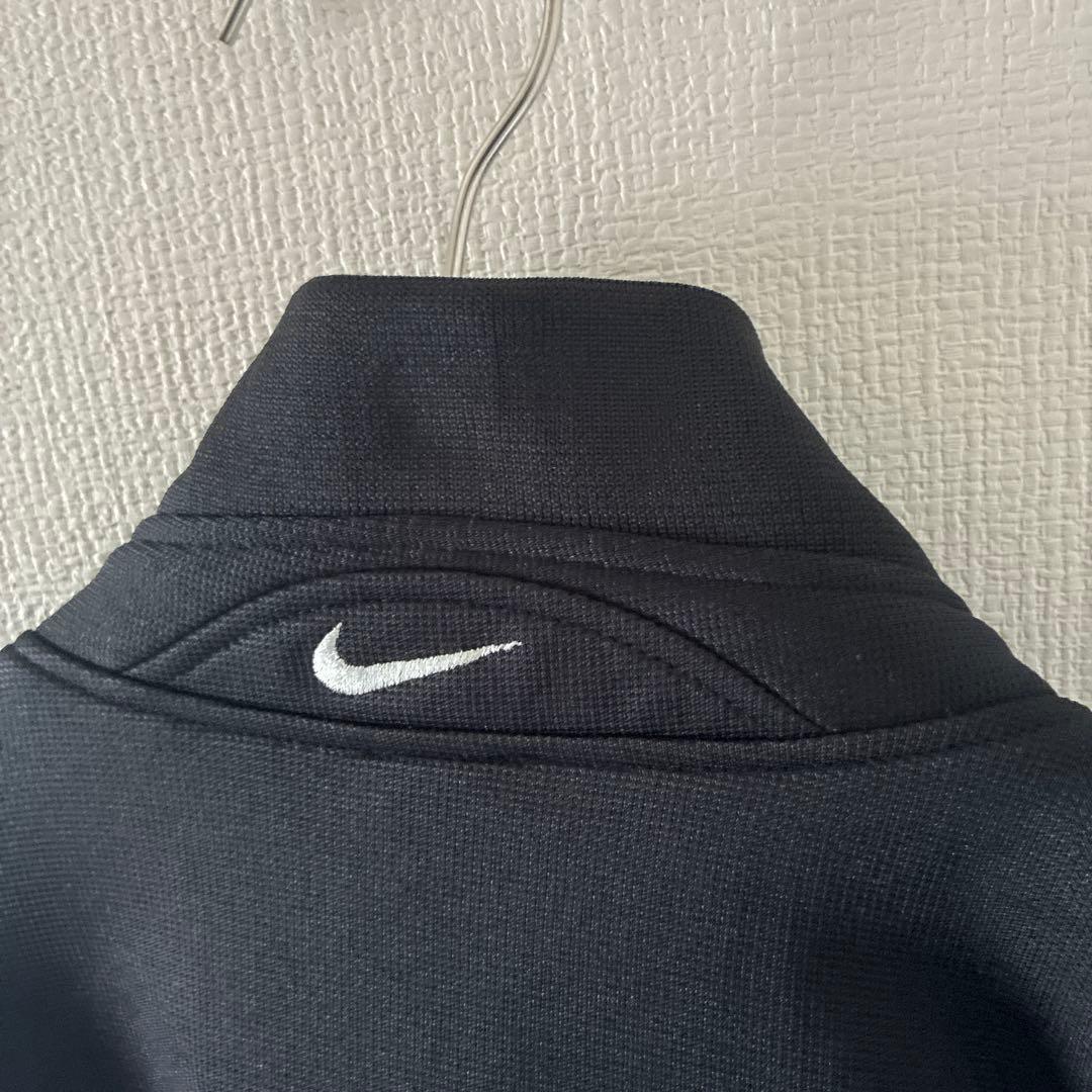 DeadStock90sNIKEオールドナイキ銀タグトラックジャケットジャージ黒