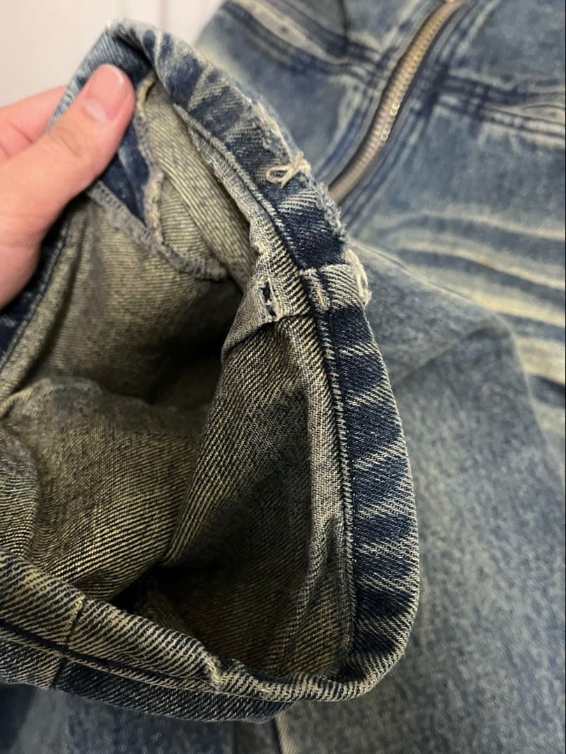 パンツ FILTH FRONT ZIP BAGGY DENIM SIZE 2 M