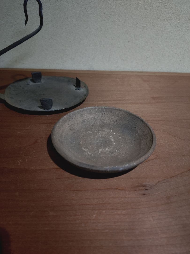 鉄製 吊るし灯火器 花器 花入れ 古道具 古民具 燭台 行燈 行火 灯明