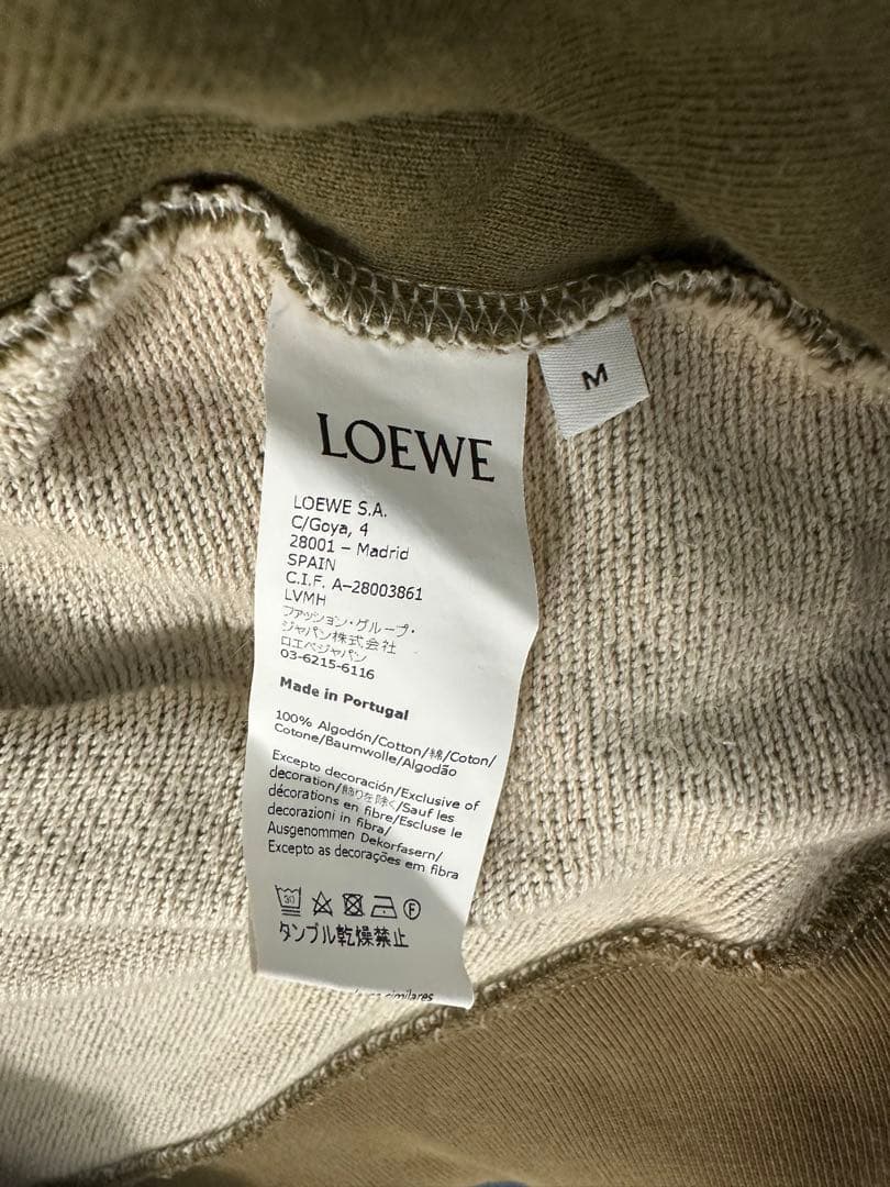 LOEWE フード付きスウェット　Mサイズ