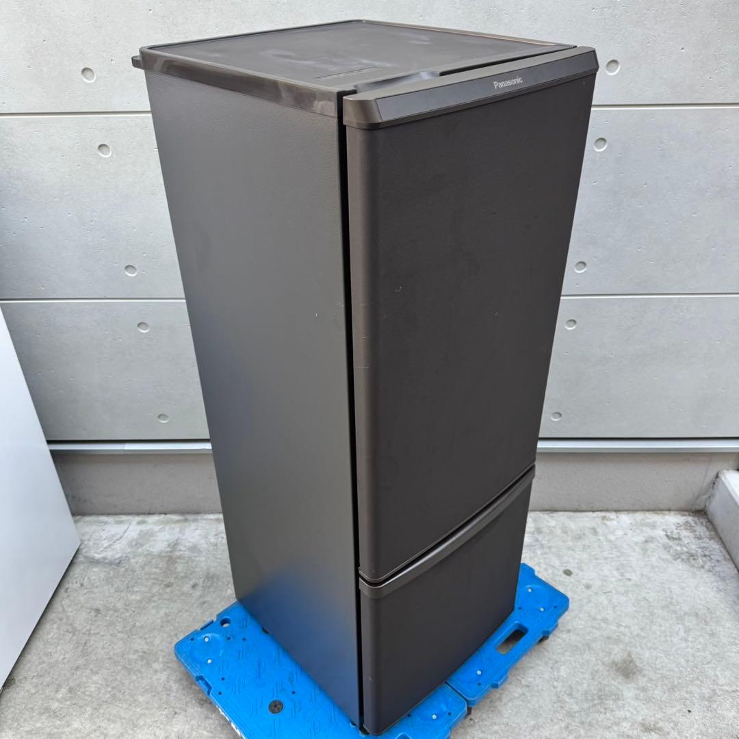 154⭐️2021年製★パナソニック　冷蔵庫　大型　マットブラウン　一人暮らし