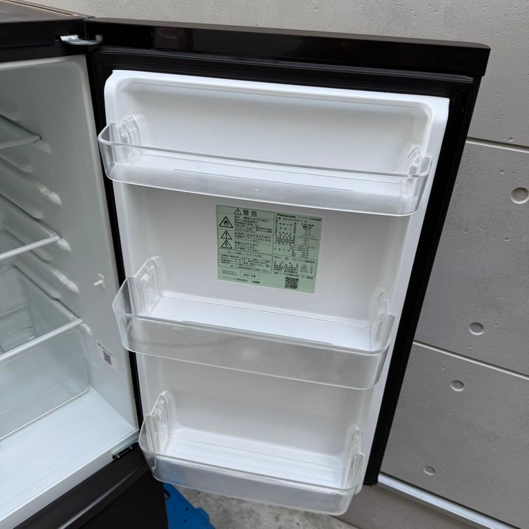 154⭐️2021年製★パナソニック　冷蔵庫　大型　マットブラウン　一人暮らし