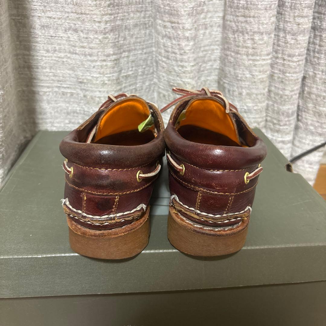 ティンバーランド モカシン　3eye バーガンディ