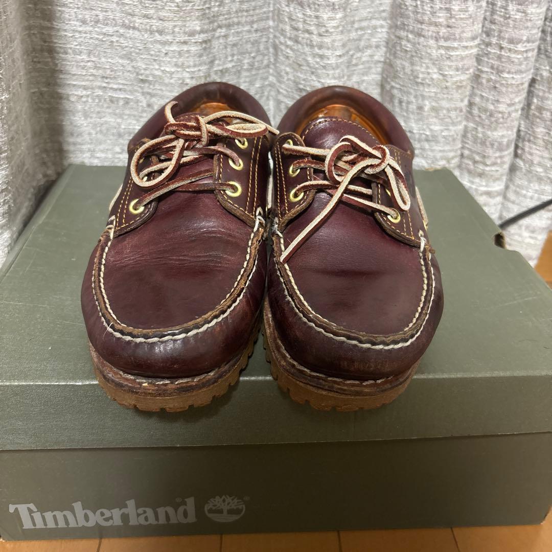 ティンバーランド モカシン　3eye バーガンディ