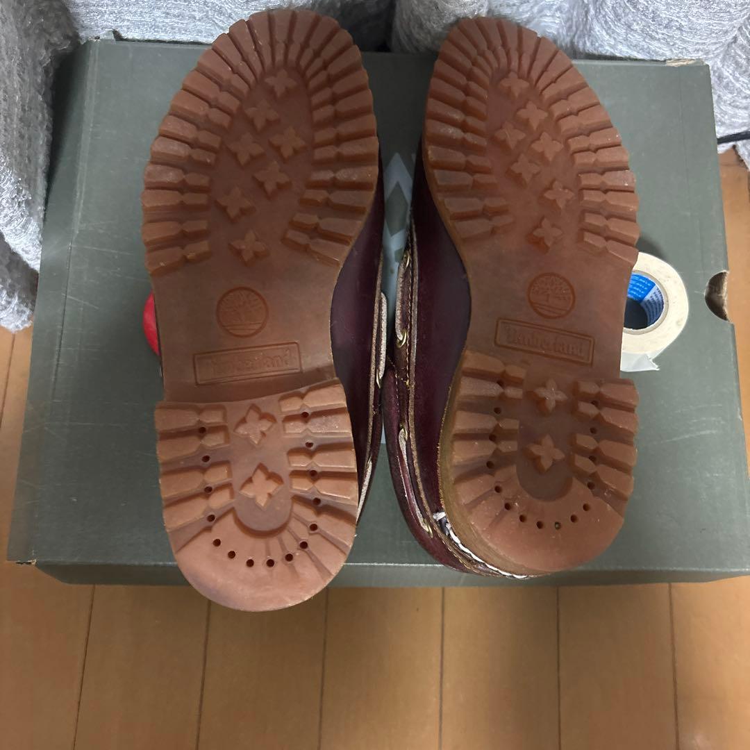 ティンバーランド モカシン　3eye バーガンディ