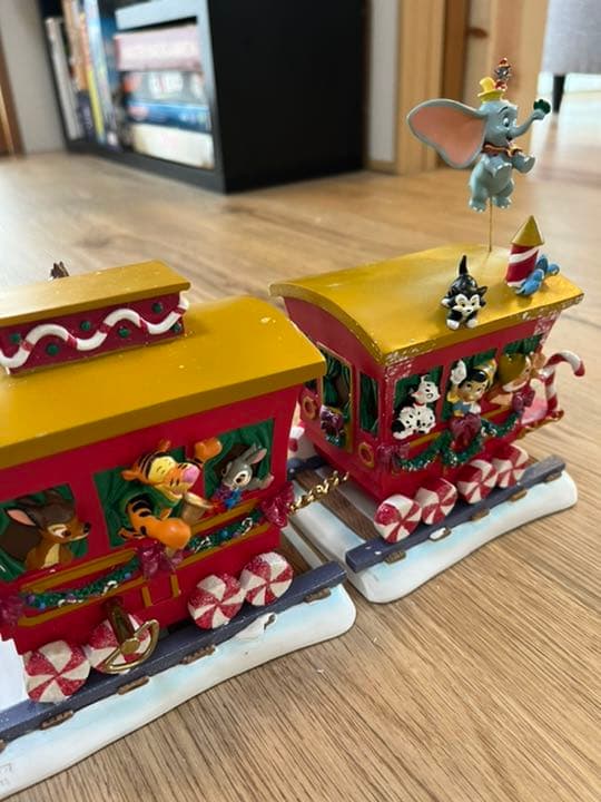 【希少】ディズニークリスマストレインフィギュア オルゴール 2000